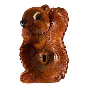 Vintage MULTI Products Squirrel Nut Serving Bowl Utensil Holder